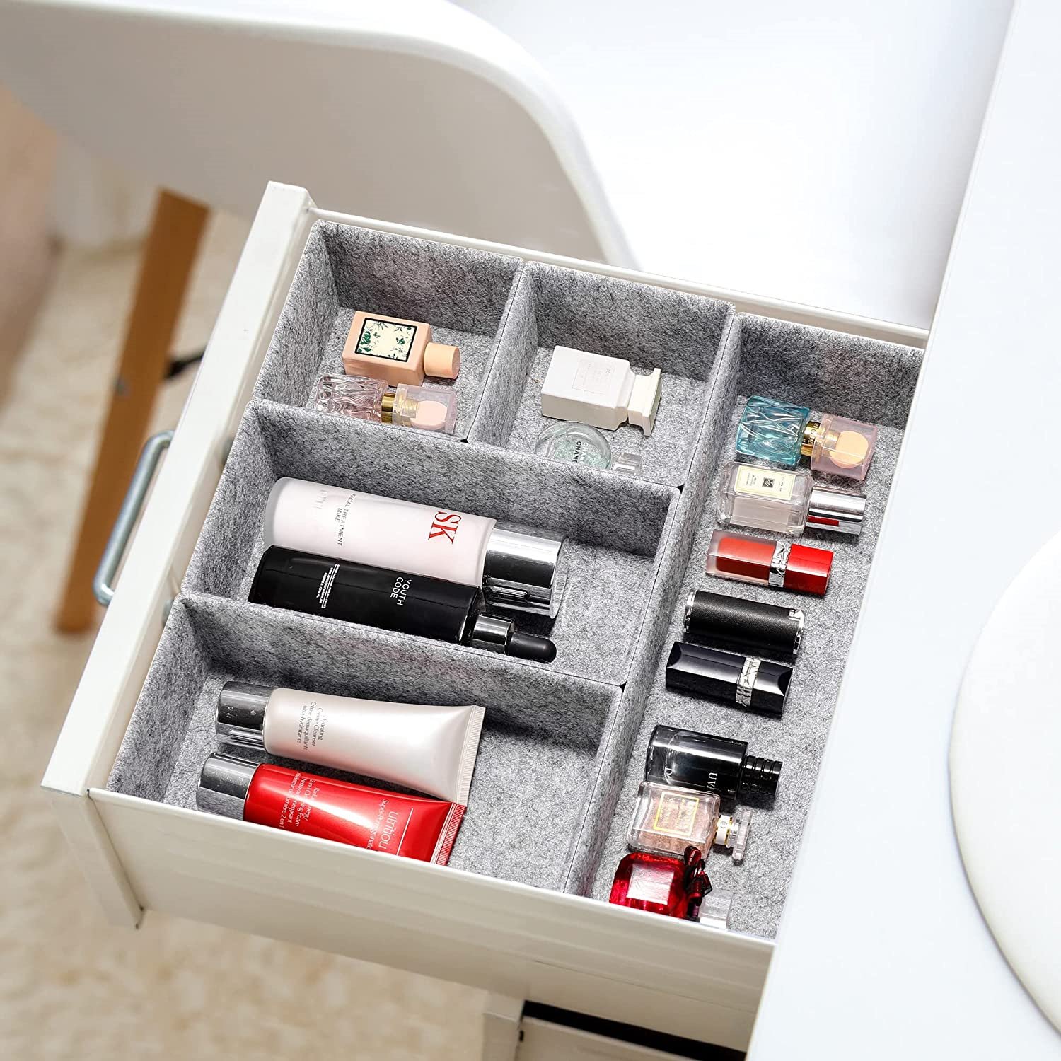 felt drawer organizers multi-purpose storage box junk bins