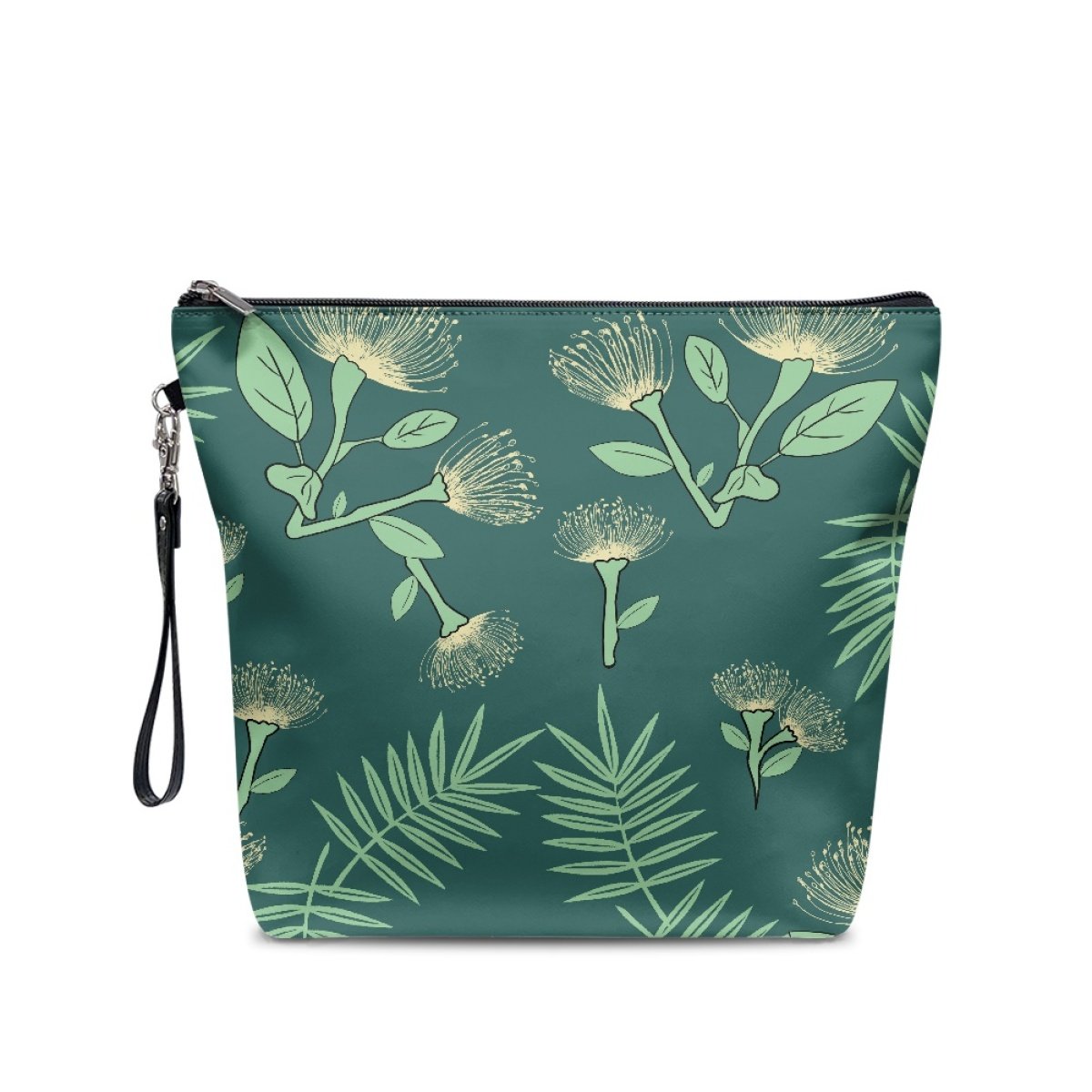 Puakenikeni The Wrist For Easy Portability Bag Print On Demand Large Capacity Portable Cosmetic Bag Comes With a Hand Strap