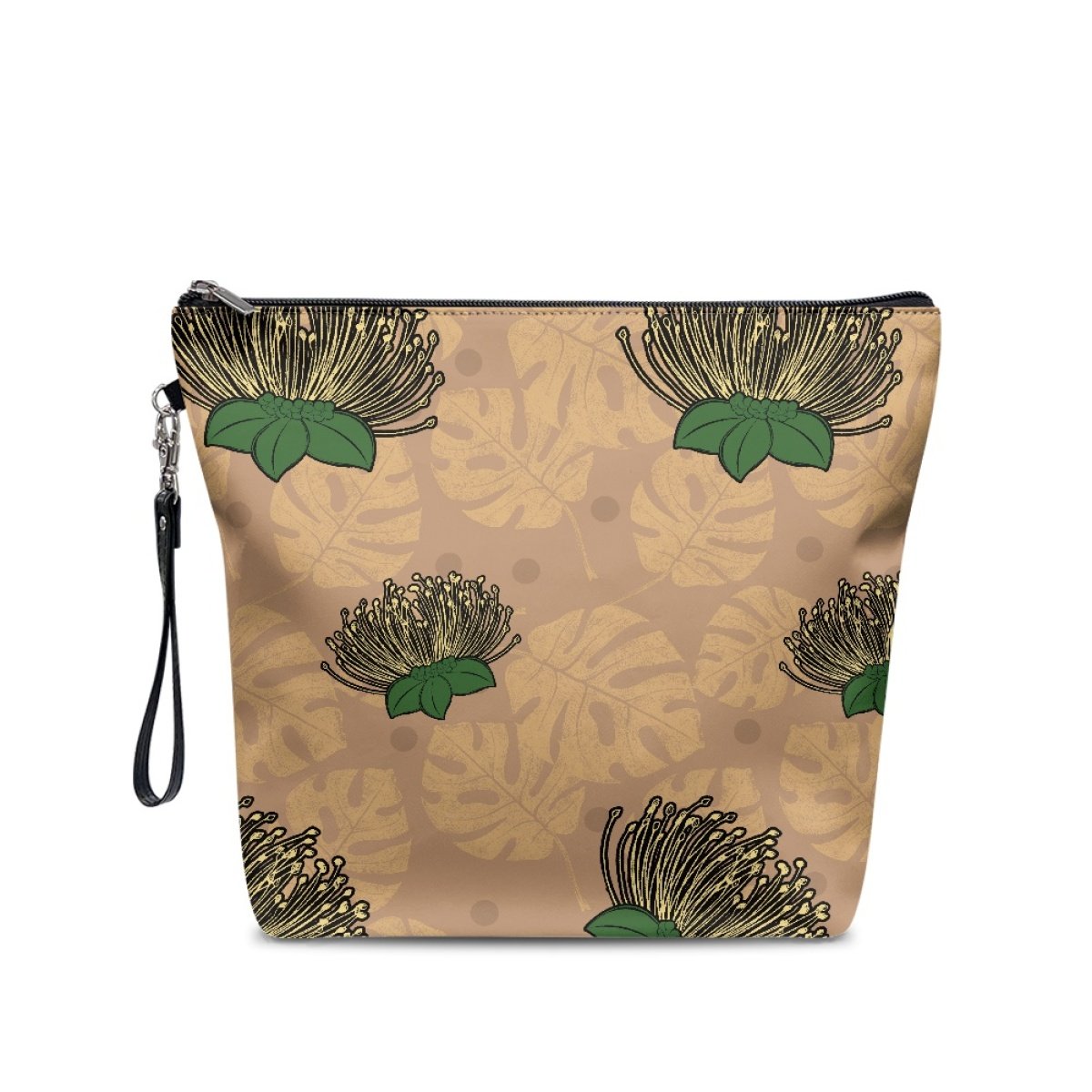 Puakenikeni The Wrist For Easy Portability Bag Print On Demand Large Capacity Portable Cosmetic Bag Comes With a Hand Strap