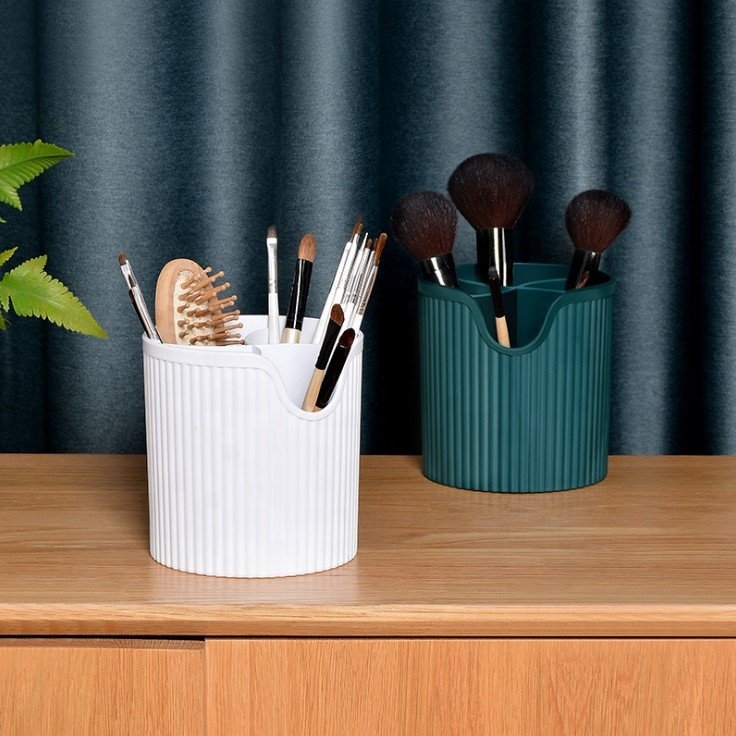 2022 Dust proof plastic makeup makeup organizer skincare storage shelf desktop cosmetic storage box