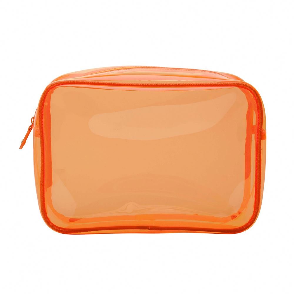 Custom Promotional Gift Transparent Pvc Waterproof Toiletry Travel Storage Cosmetic Makeup Zip Bag Pouch