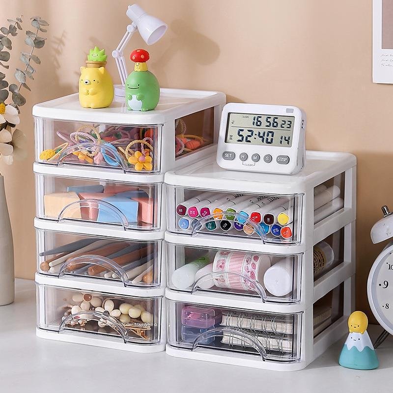 Choice Fun Multifunction Desk Organiser Capacity Acrylic Cabinet Rotating Storage Box Makeup Organizer For Jewelry Cosmetic