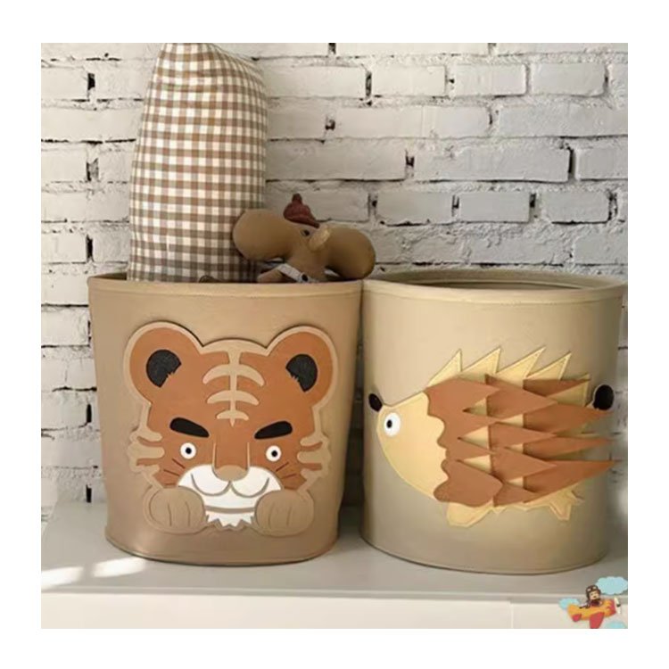 Factory Direct Sale smakeup brush desktop multi-function Dustproof storage box Felt circular storage bucket