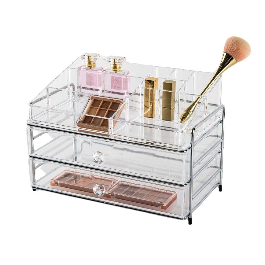 Wholesale New Products MakeUp Brush Perfume Holder Countertop Cosmetic Display Storage Skin Vanity Box With High Quality