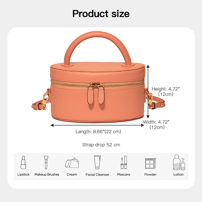 Luxury Jewelry Storage makeup bag Travel leather toiletry Cosmetic Bag for women