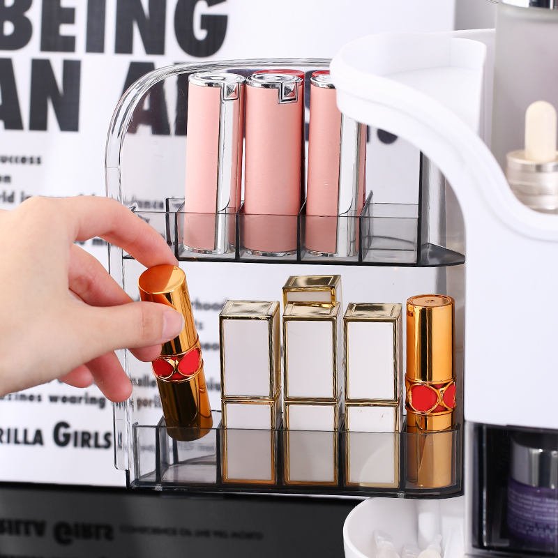 Wholesale Luxury Makeup Organizer Drawer Big Make up Cosmetics Storage Box for Jewelry Skincare Plastic