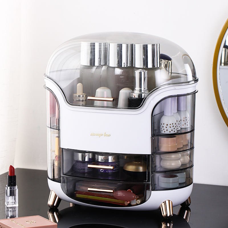 Wholesale Luxury Makeup Organizer Drawer Big Make up Cosmetics Storage Box for Jewelry Skincare Plastic