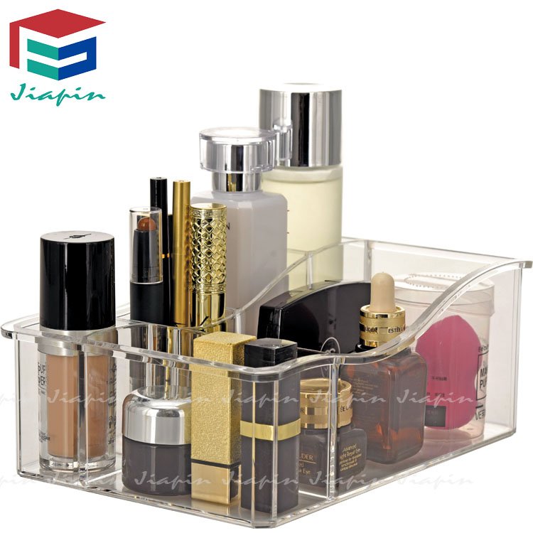 Acrylic Cube Makeup Organizer Large Makeup Organizer Clear Portable Makeup Organizer