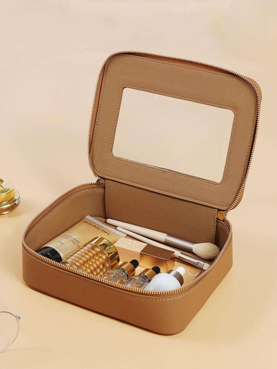 Storage Toiletry Organize Waterproof PVC PU Travel Cosmetic Portable Bag Transparent Zipper Makeup storage Case Wash Kit