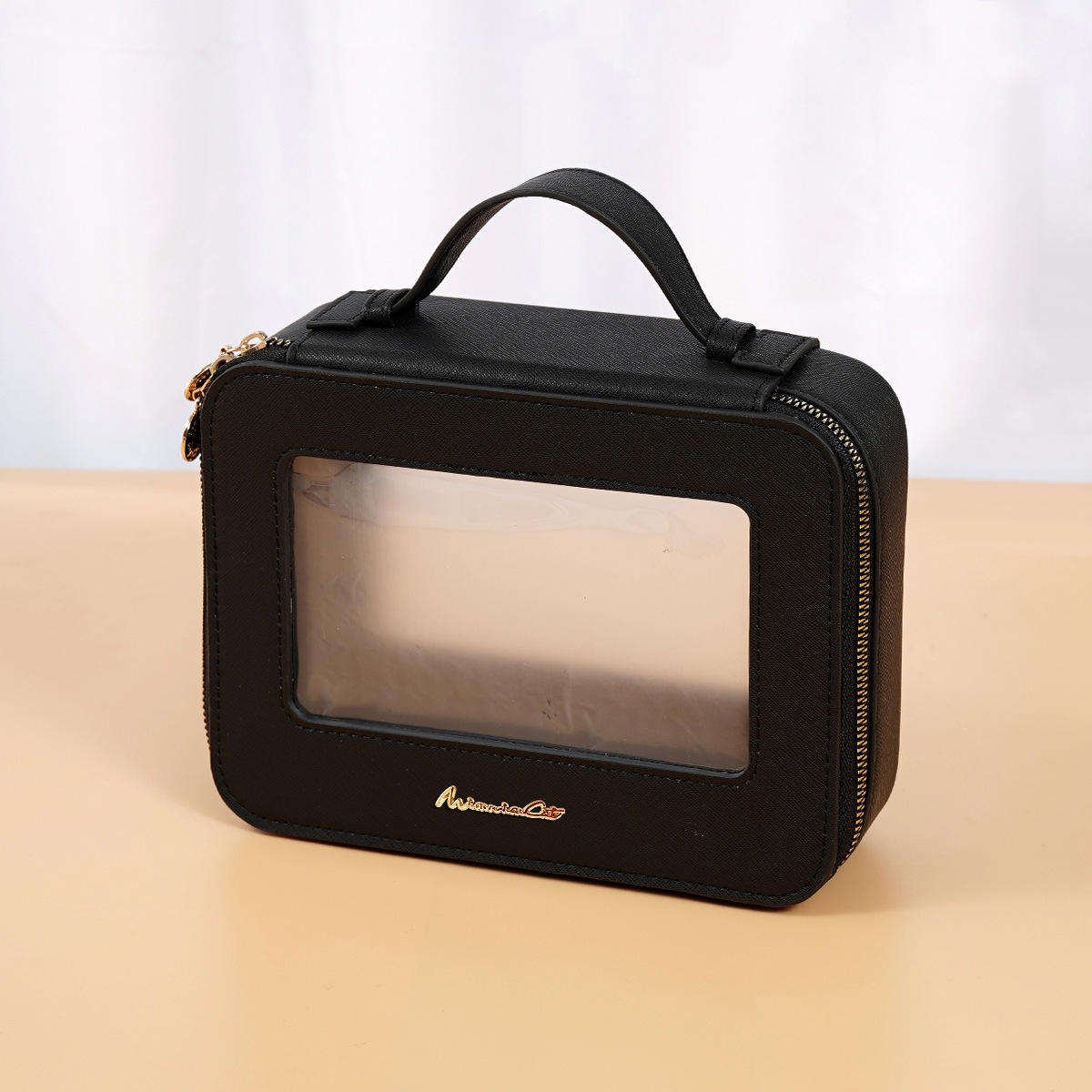 Storage Toiletry Organize Waterproof PVC PU Travel Cosmetic Portable Bag Transparent Zipper Makeup storage Case Wash Kit