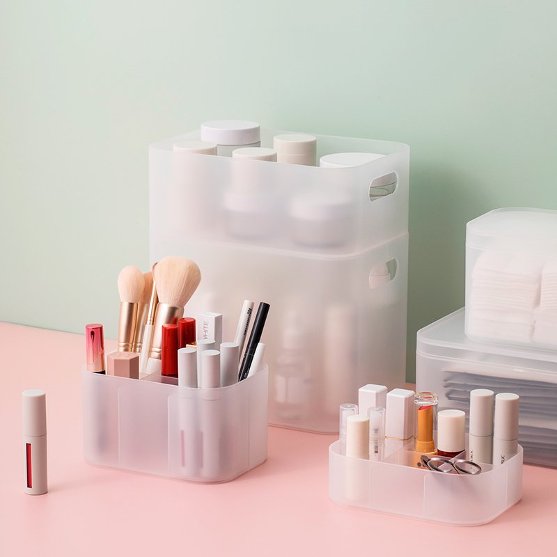 Makeup Organizer for Vanity, Large Capacity Desk Organizer with Drawers for Cosmetics, Lipsticks, Jewelry, Nail Care