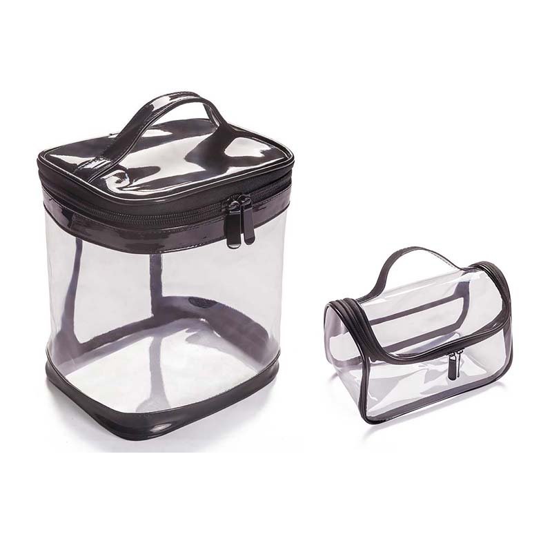Transparent Cosmetic Bag Women Simple Waterproof Large Capacity Fitness Toiletry Bag Bath Makeup Bag Travel Portable Storage