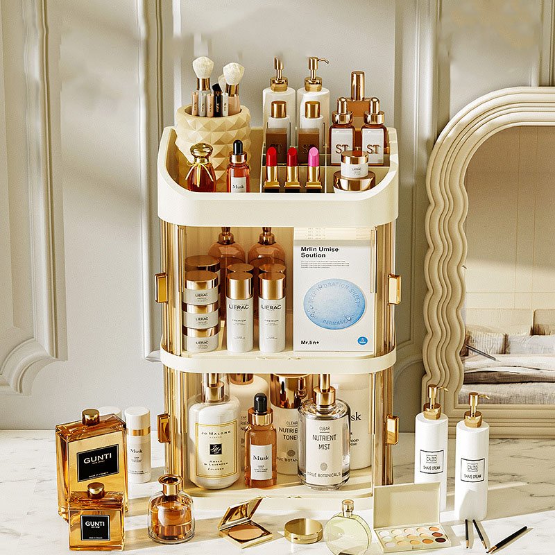 Wholesale Household Desktop Makeup Storage Box Cosmetic Organizer Multi Combinations