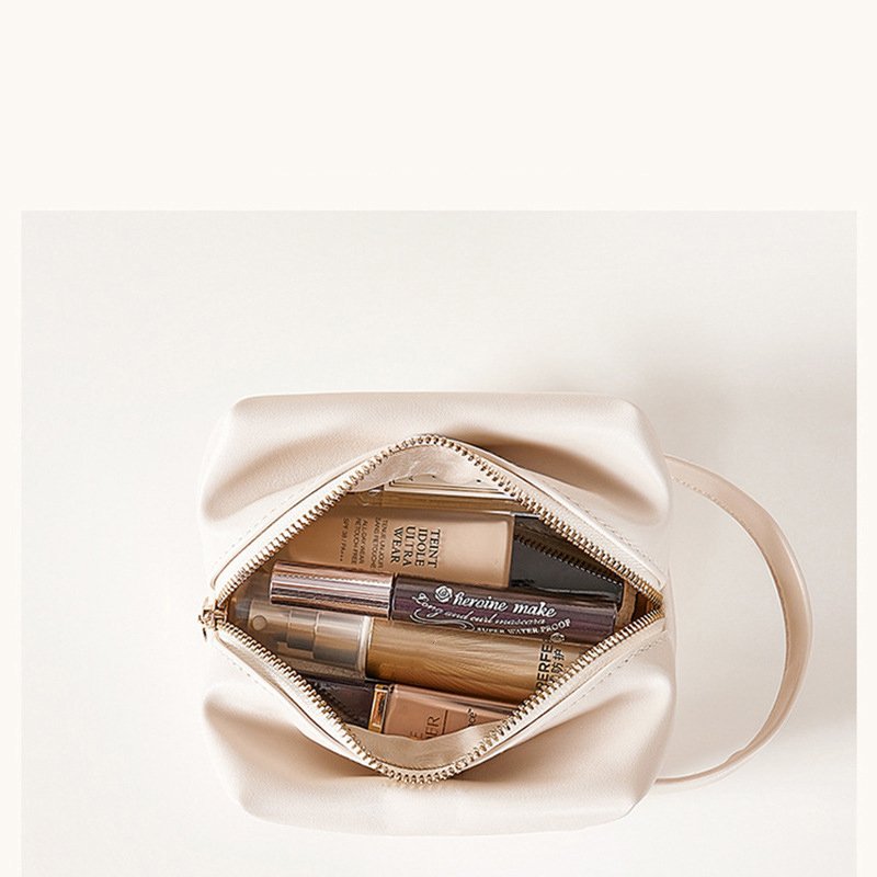 Custom Large Women Cosmetic Bags Organizer Beauty Case PU Leather Waterproof Zipper Make Up Bag Travel Makeup Bag