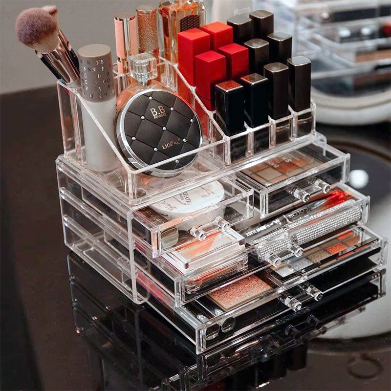 Hot Sale Makeup Organizer Clear Cosmetic Storage Organizer Bathroom Organizers and Storage