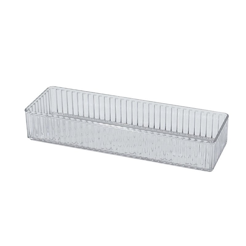 OWNSWING Clear Drawer Organizers Bins 4 Size Stackable Makeup And Vanity Organizer Acrylic Storage Containers For Cosmetic