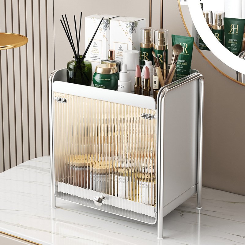 movable makeup mac locked cosmetic display cabinet organizations shelf showcase kitchen rack storage shelves for bedroom living