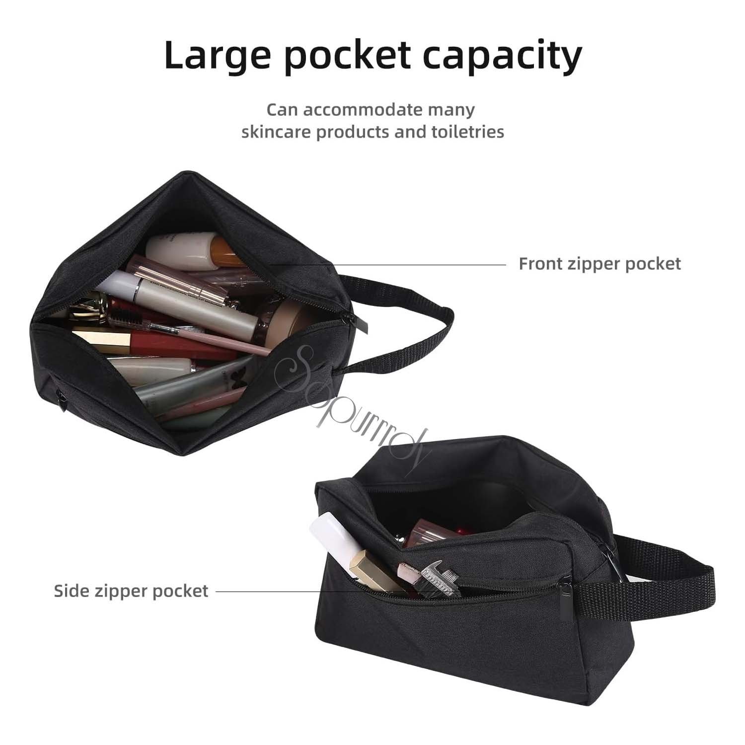 Custom Logo Travel Toiletry Bag Hanging Cosmetic Bag Travel Toiletries Accessories Waterproof Bag For Women Men Travel Work Use