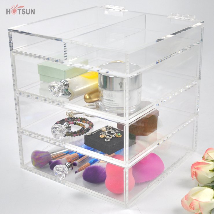 Factory price Organizer Box tabale Modern Makeup Clear Acrylic Storage Box