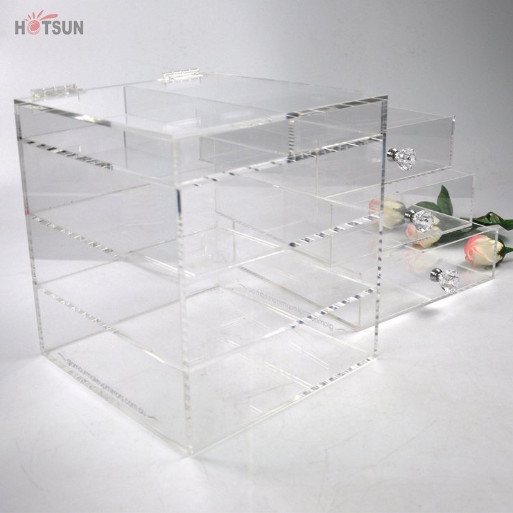 Factory price Organizer Box tabale Modern Makeup Clear Acrylic Storage Box