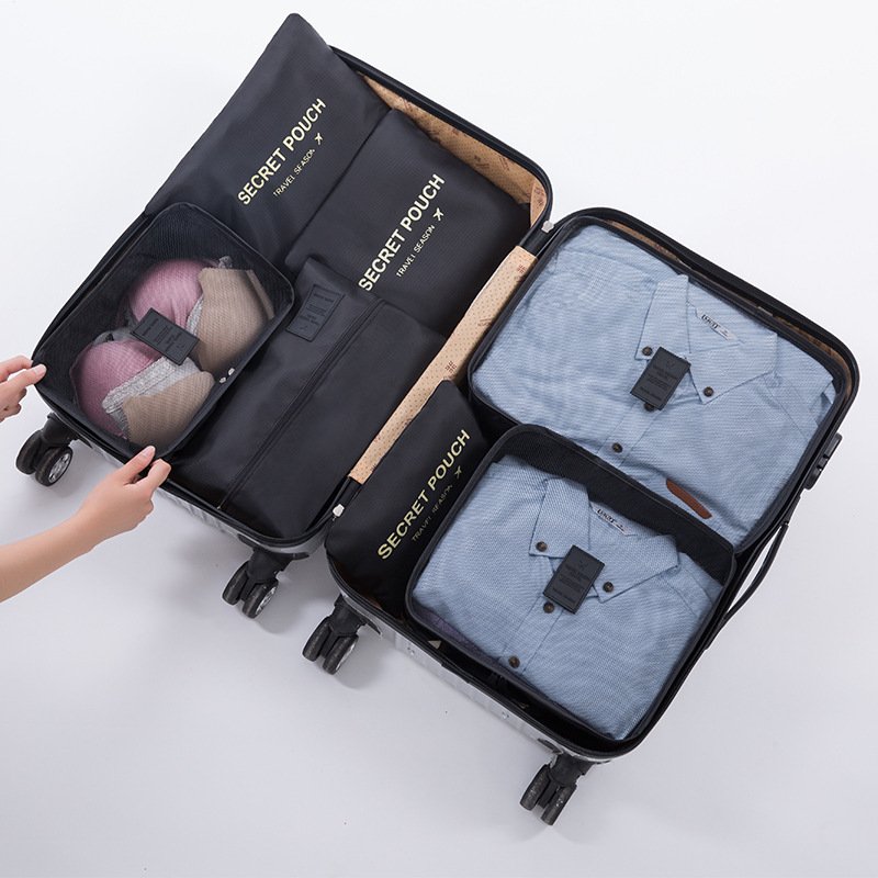7 in 1 Travel Organizer Storage Bag Pouch Set Clothes Shoes Waterproof Organizer Zipper