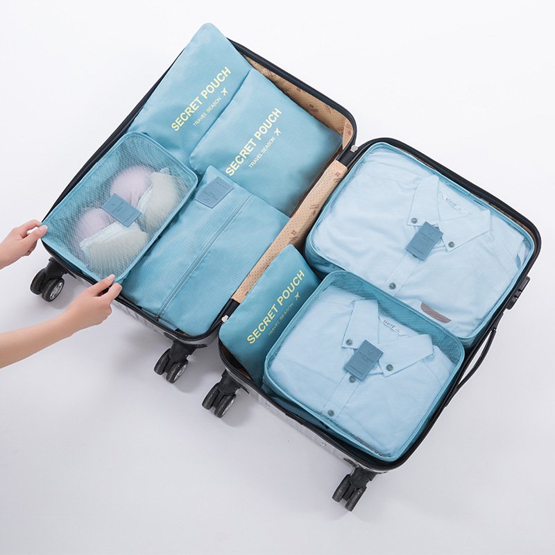 7 in 1 Travel Organizer Storage Bag Pouch Set Clothes Shoes Waterproof Organizer Zipper