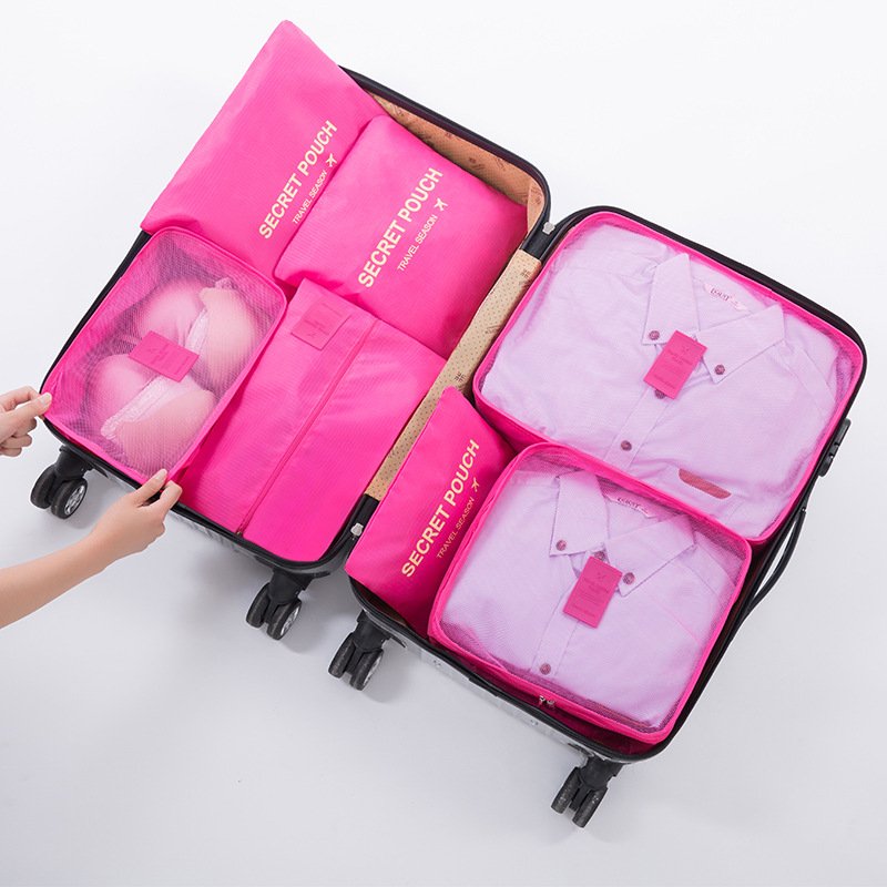 7 in 1 Travel Organizer Storage Bag Pouch Set Clothes Shoes Waterproof Organizer Zipper