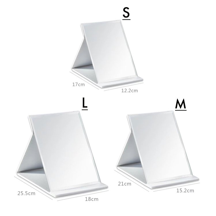 Professional bathroom portable table makeup stand desktop cosmetic makeup mirror Folding Mirror easy to carry