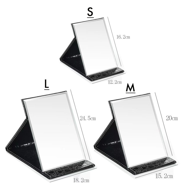 Professional bathroom portable table makeup stand desktop cosmetic makeup mirror Folding Mirror easy to carry