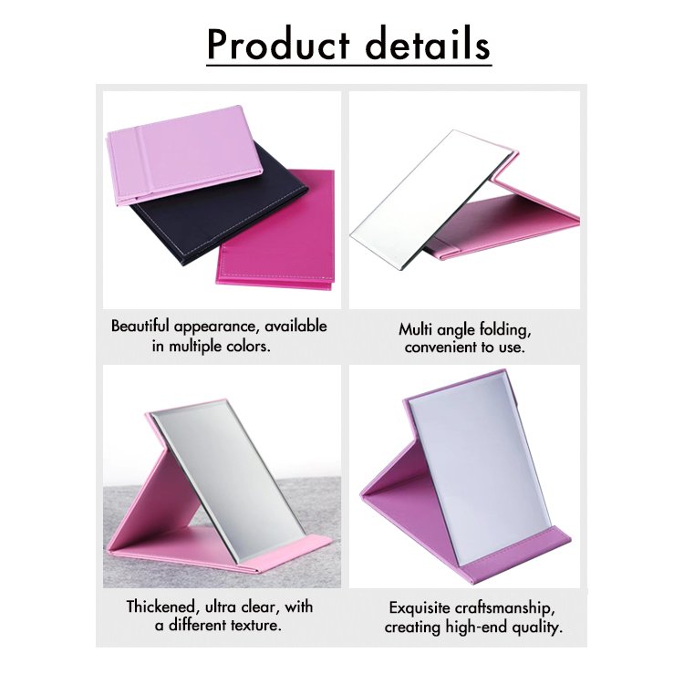 Professional bathroom portable table makeup stand desktop cosmetic makeup mirror Folding Mirror easy to carry