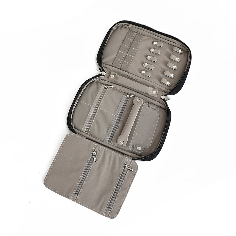 High Quality Small Luxury Jewelry Storage Box With Zipper Organizer Travel Bag