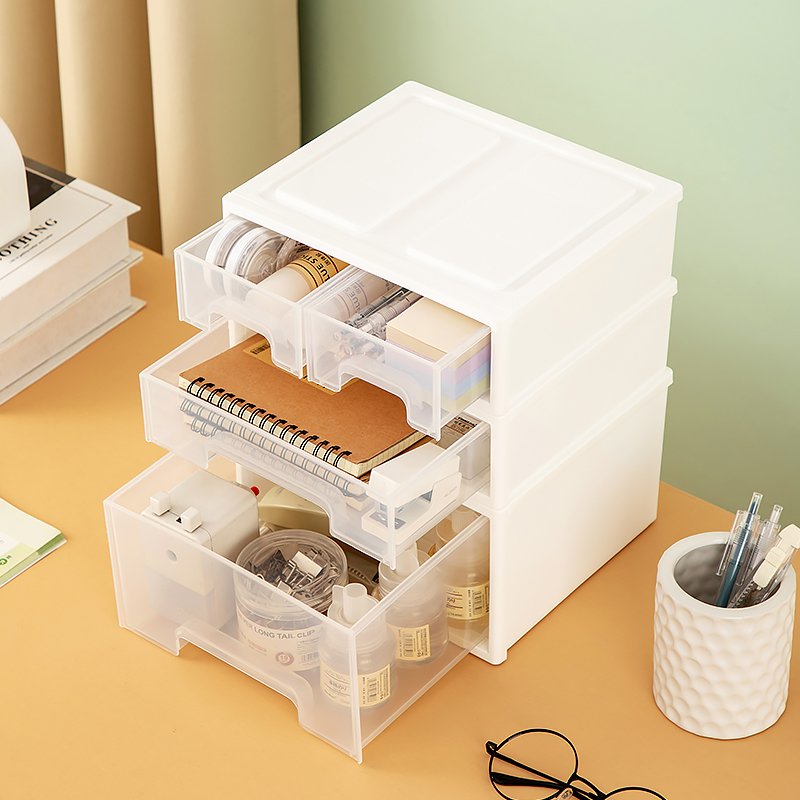 Storage Drawers Plastic Desktop Stationery Drawer Storage Box Office Sundries Box Stackable Storage Drawers