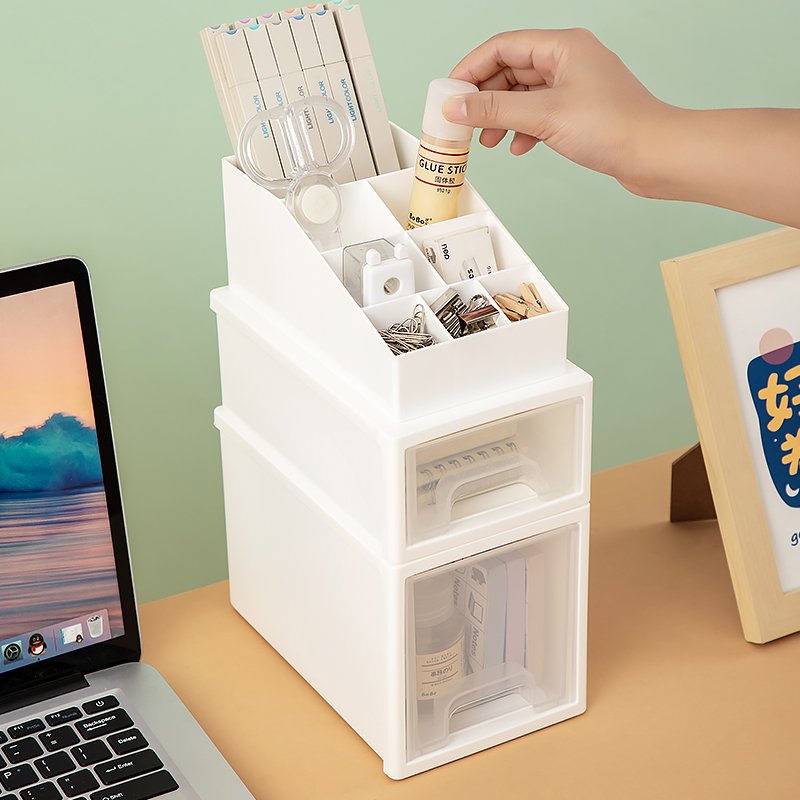 Storage Drawers Plastic Desktop Stationery Drawer Storage Box Office Sundries Box Stackable Storage Drawers