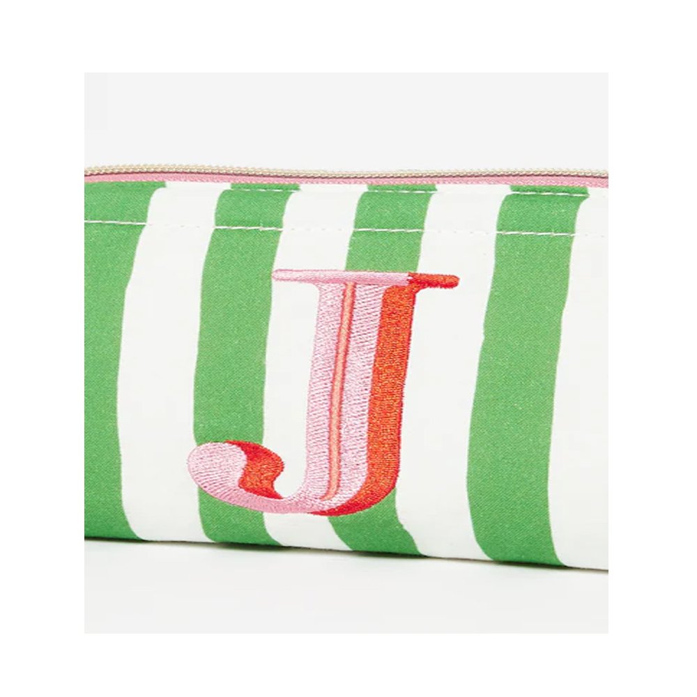High Quality Custom Oxford Fabric Striped Traveling Cosmetic Bag Storage Organizers Makeup Pouch