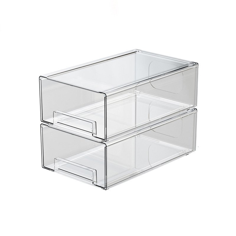 Food Storage Containers Fridge Drawers Clear Refrigerator Organizer Bins for Pantry Kitchen Freezer Cabinet Makeup Bathroom
