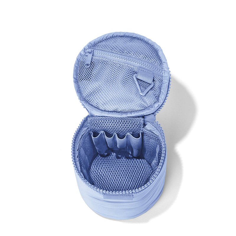 Hot sale Round Cosmetic case summer Large Women toiletries bag Neoprene Waterproof Makeup Bag