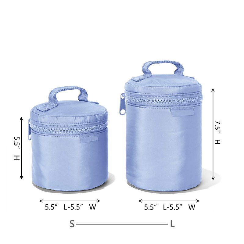 Hot sale Round Cosmetic case summer Large Women toiletries bag Neoprene Waterproof Makeup Bag