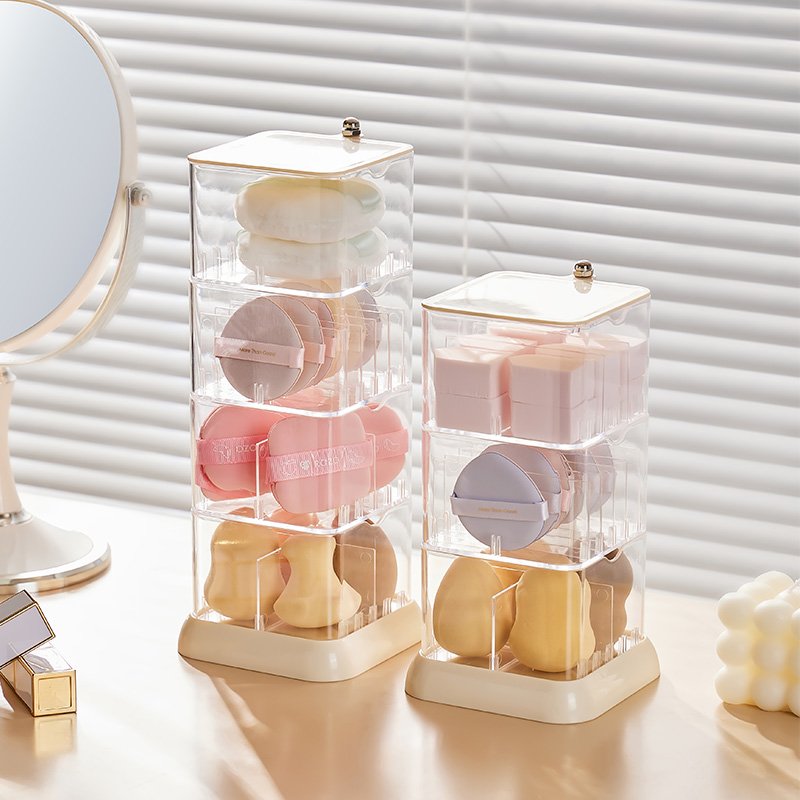 HIPS Plastic Cosmetic and Jewelry Storage Shelves Makeup Organizers