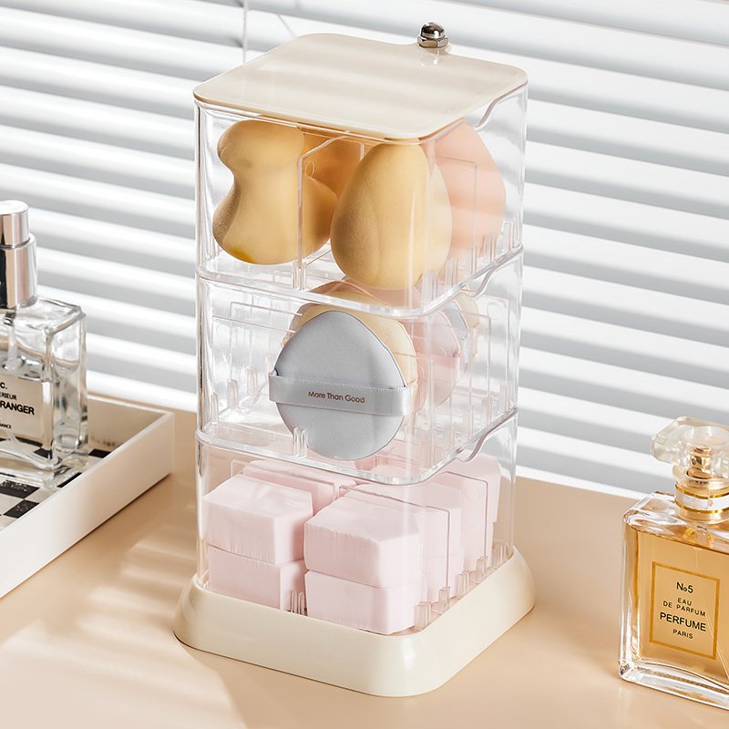 HIPS Plastic Cosmetic and Jewelry Storage Shelves Makeup Organizers