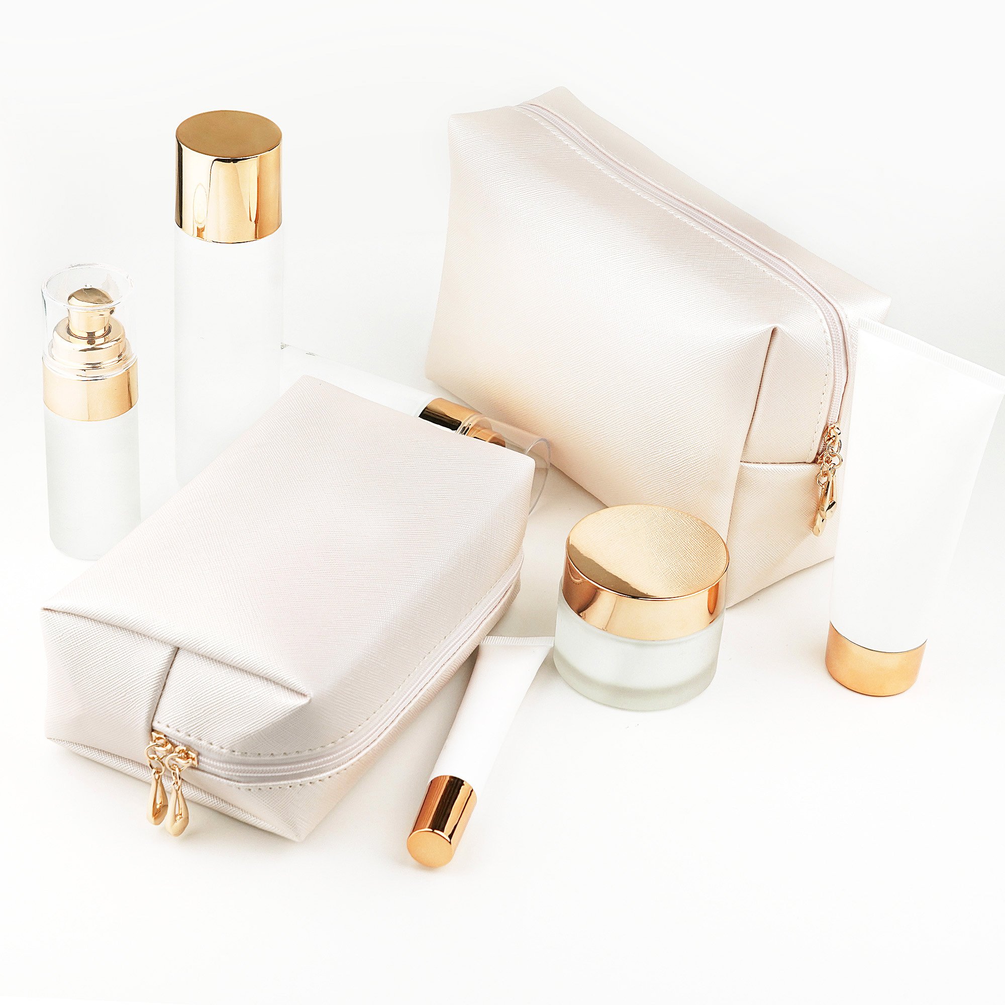 High Quality Low Price Custom Durable Zipper Pouch Bag Makeup Box Bag Pu Cosmetic Organize