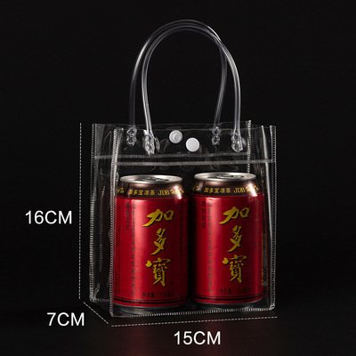Customized Logo Cosmetic Bag ClearTransparent Pvc Shopping Pvc Transparent Tote Gifts Bag For Gift And Promotional