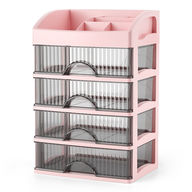 Choice Fun Desktop Large Capacity Shelf Acrylic Cabinet Cosmetics Jewelry Organizer Makeup Rotating Storage Box