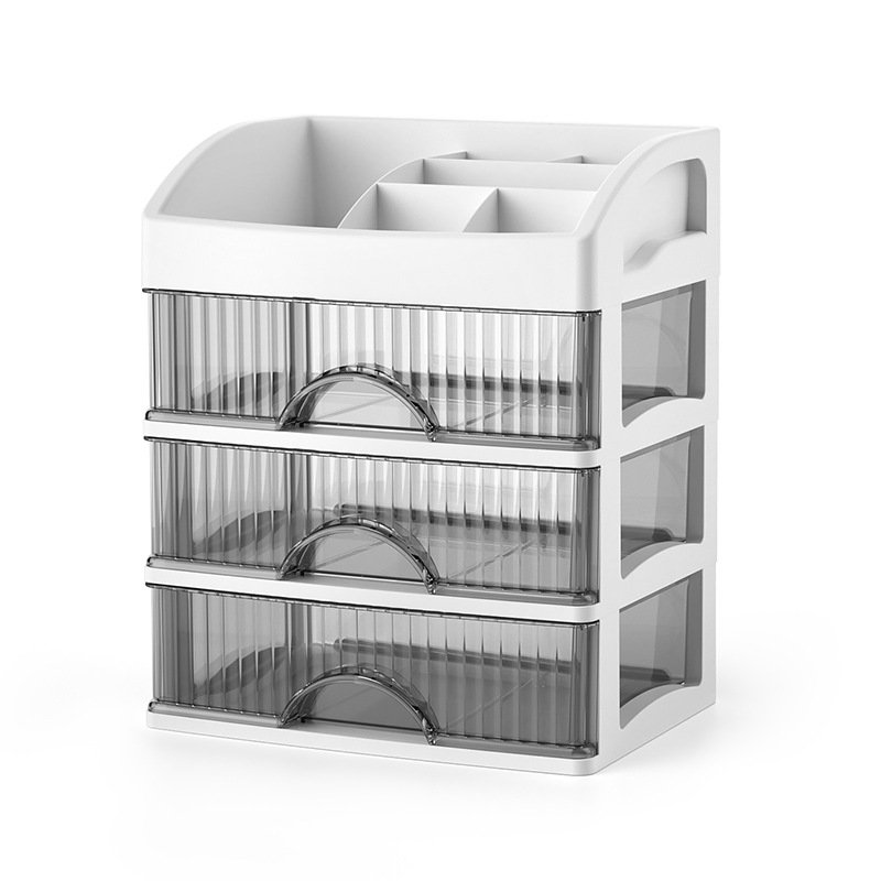Choice Fun Desktop Large Capacity Shelf Acrylic Cabinet Cosmetics Jewelry Organizer Makeup Rotating Storage Box