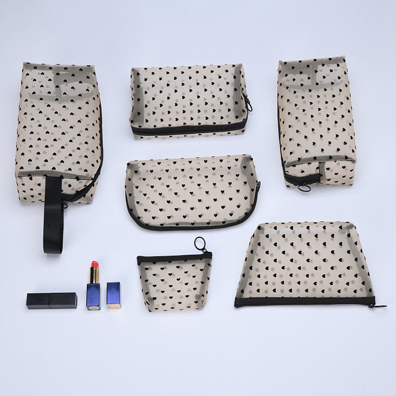 Durable Travel Organizer Storage Mesh Makeup Cosmetic Bag travel cosmetics organizer case toiletry bags