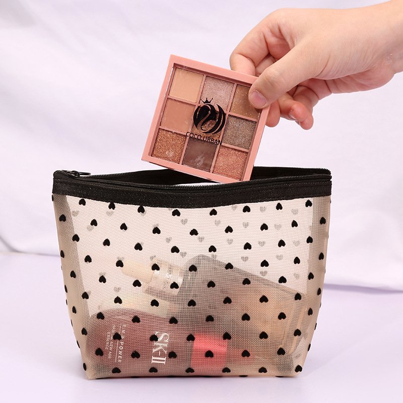 Durable Travel Organizer Storage Mesh Makeup Cosmetic Bag travel cosmetics organizer case toiletry bags