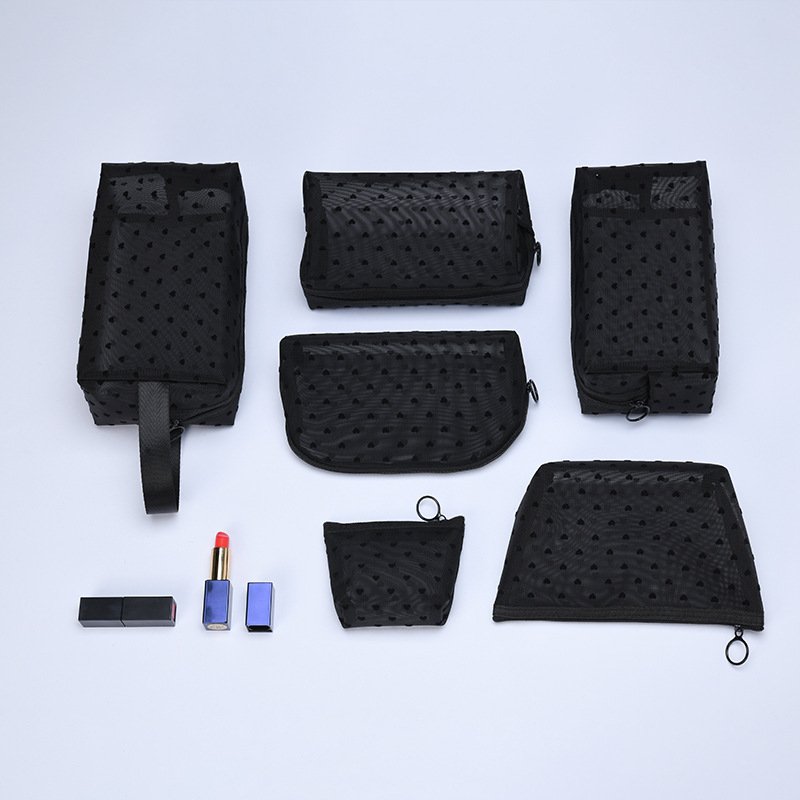 Durable Travel Organizer Storage Mesh Makeup Cosmetic Bag travel cosmetics organizer case toiletry bags