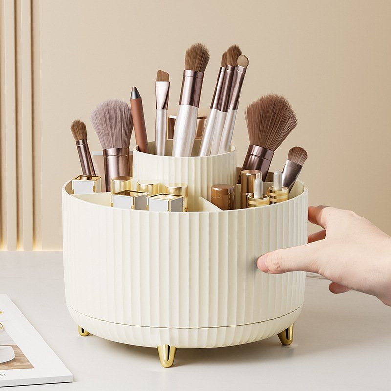 Desktop Pen Makeup Organizer eyebrow pencil lipstick Cosmetic Rotating Storage box Makeup Brushes Holder