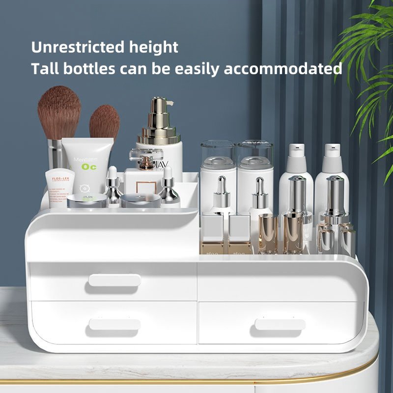 Makeup Organizers Cosmetics Jewelry Office Plastic Desk Storage Box With Drawers