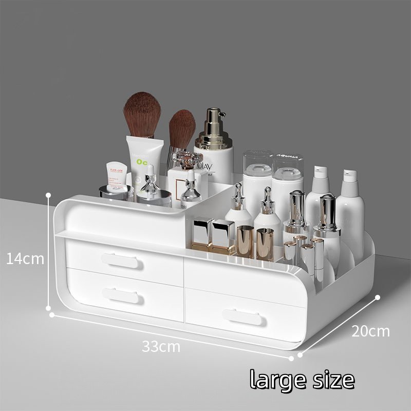 Makeup Organizers Cosmetics Jewelry Office Plastic Desk Storage Box With Drawers