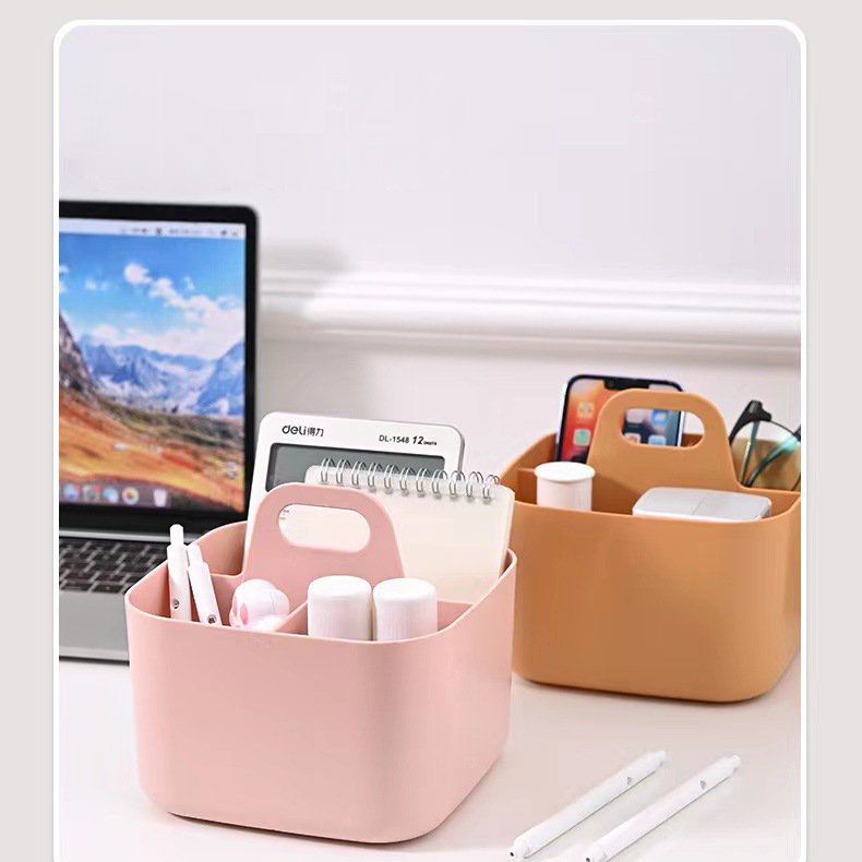 Stackable Household Plastic Pantry Cabinet Desk Organizer Storage Box Makeup Vanity Bin